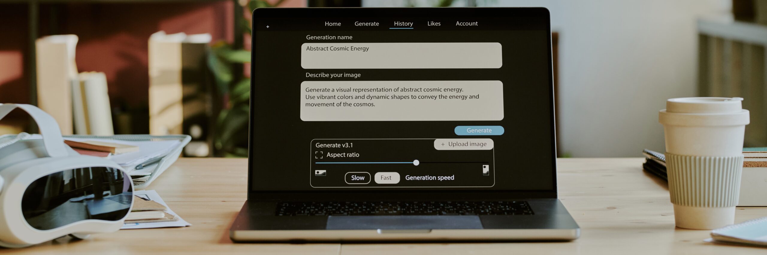 Header of Laptop with Messages on Screen